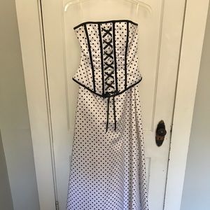 Polka Dot Prom Dress⚪️⚫️